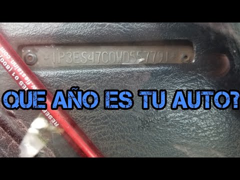 ¿Cómo saber si un auto es del año?