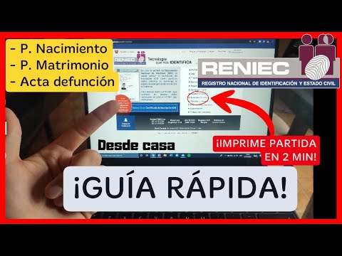 Verificación de la inclusión de un acta de nacimiento en el RENIEC