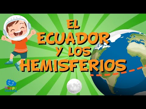 Las dos partes que divide el Ecuador: hemisferio norte y hemisferio sur